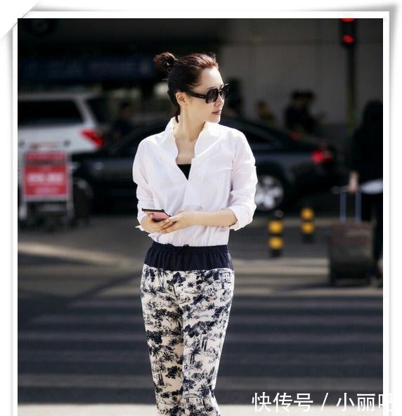 许晴真厉害！烂大街的吊裆裤居然穿出高级感，老公主真不是白叫的