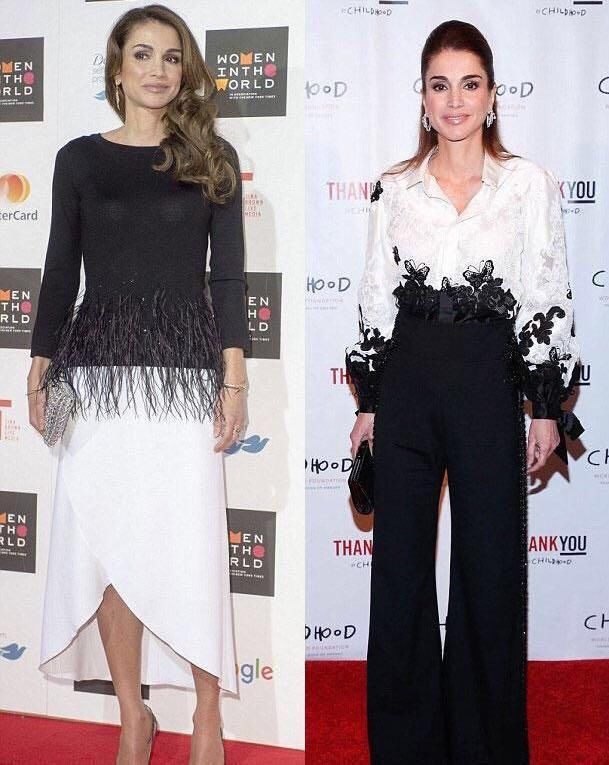 约旦王后拉尼娅探访农村，休闲装扮很亲民，时尚气息藏不住