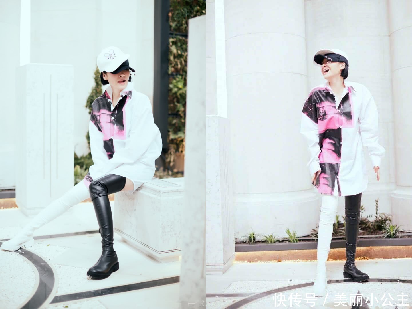 许晴又刷三观！皮裙下穿皮裤就算了，还要硬往靴里塞皮裤！