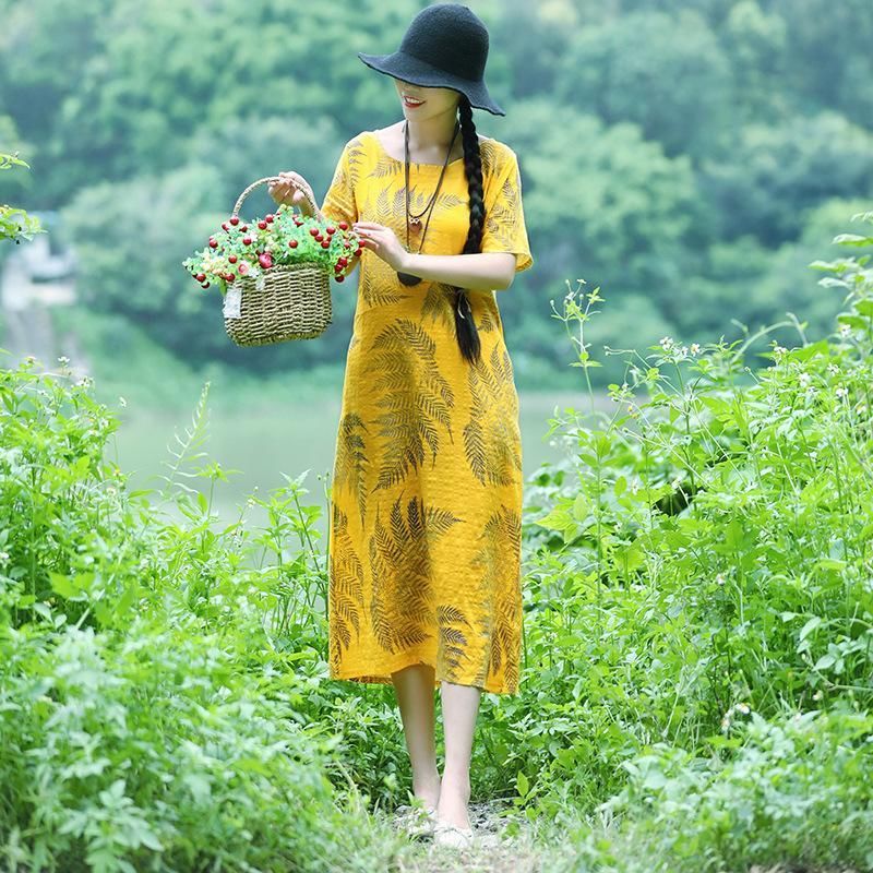 难以置信!现代女人都喜欢的棉麻裙，款款洋气显嫩，连背影都美爆