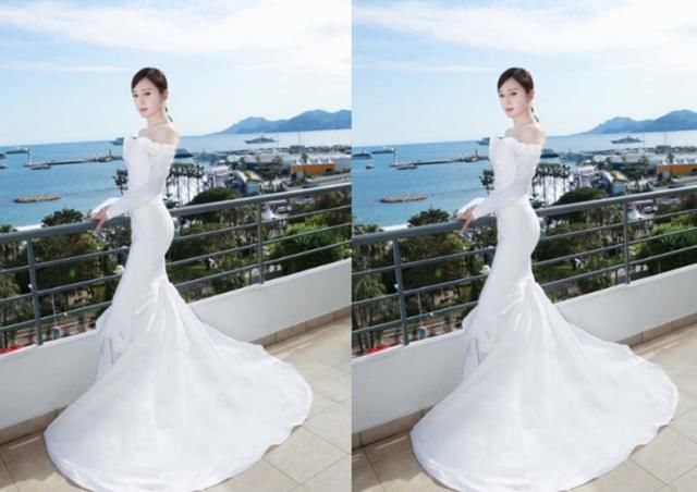 秦岚太拼了,裙子绷到完全“迈不开”腿,网友:显身材呗l