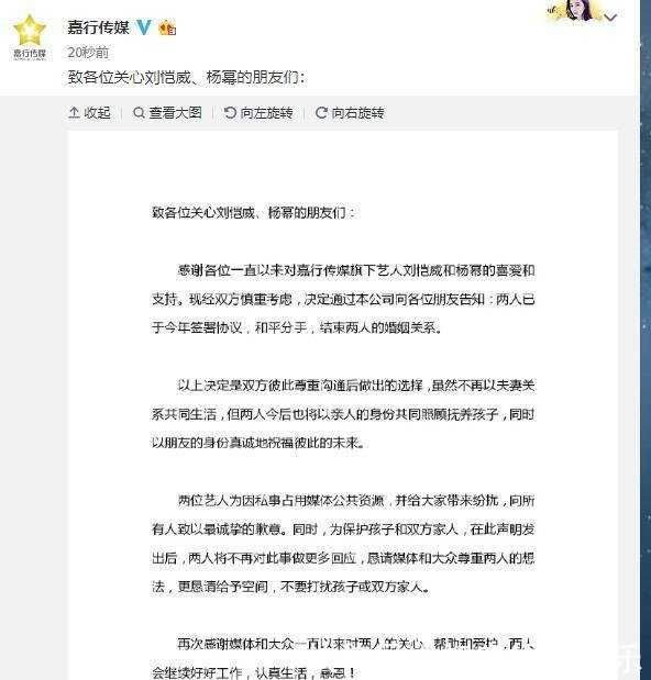 楊冪和劉愷威離婚已被證實，小糯米非親生網友貴圈真亂 娛樂 第1張