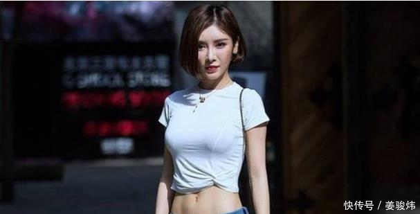 很有品味的牛仔裤美女，摇曳身姿，浑身满满女人味