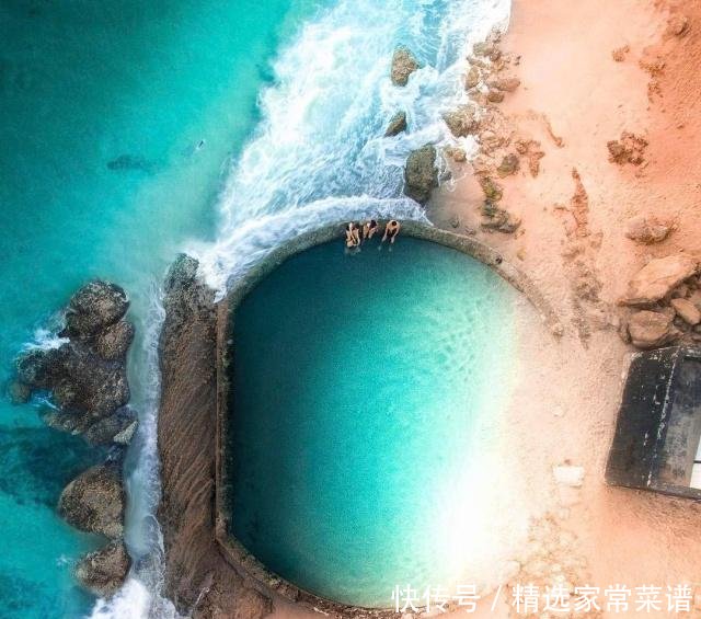 美国沙滩上的神秘巨型“天坑”，竟是吸引无数美女前往的无边泳池