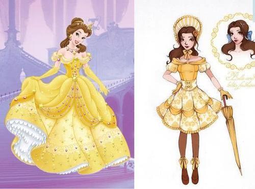 迪士尼公主换上漂亮短裙,仙蒂公主超可爱,爱洛公主变哥特萝莉!