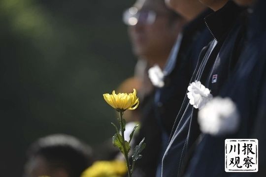 英烈安息!成都群众自发聚集烈士陵园送救火英雄＂最后一程＂