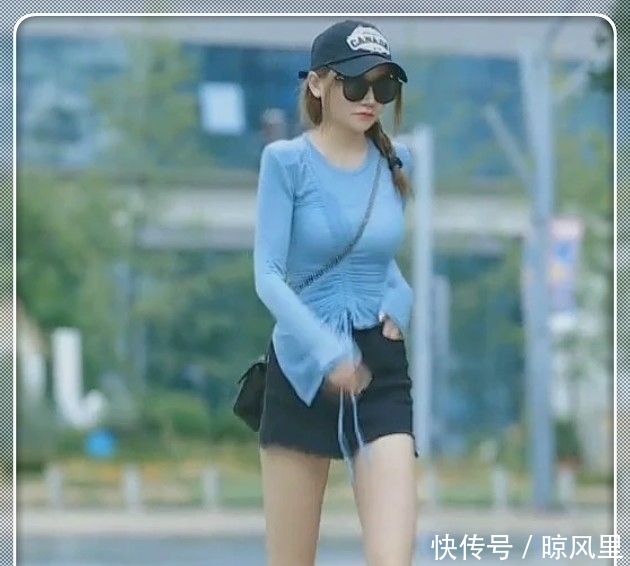 【行走】街拍:小姐姐腿长一米八,远远看去就是行走的“竹签”