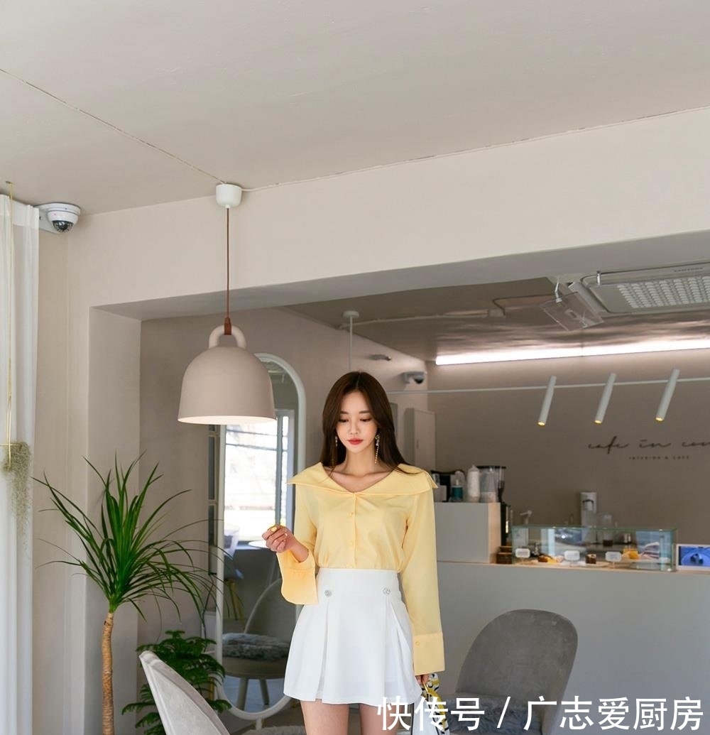  『少女』女神孙允珠，穿芒果色青春气息套裙，冰肌玉骨娇艳欲滴