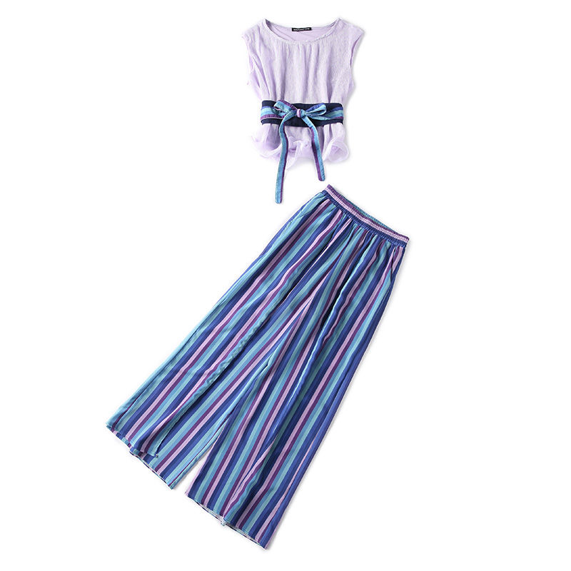 哪个天才设计的阔腿裤套装，奔4媳妇穿上舍不得脱下，简直美惨了