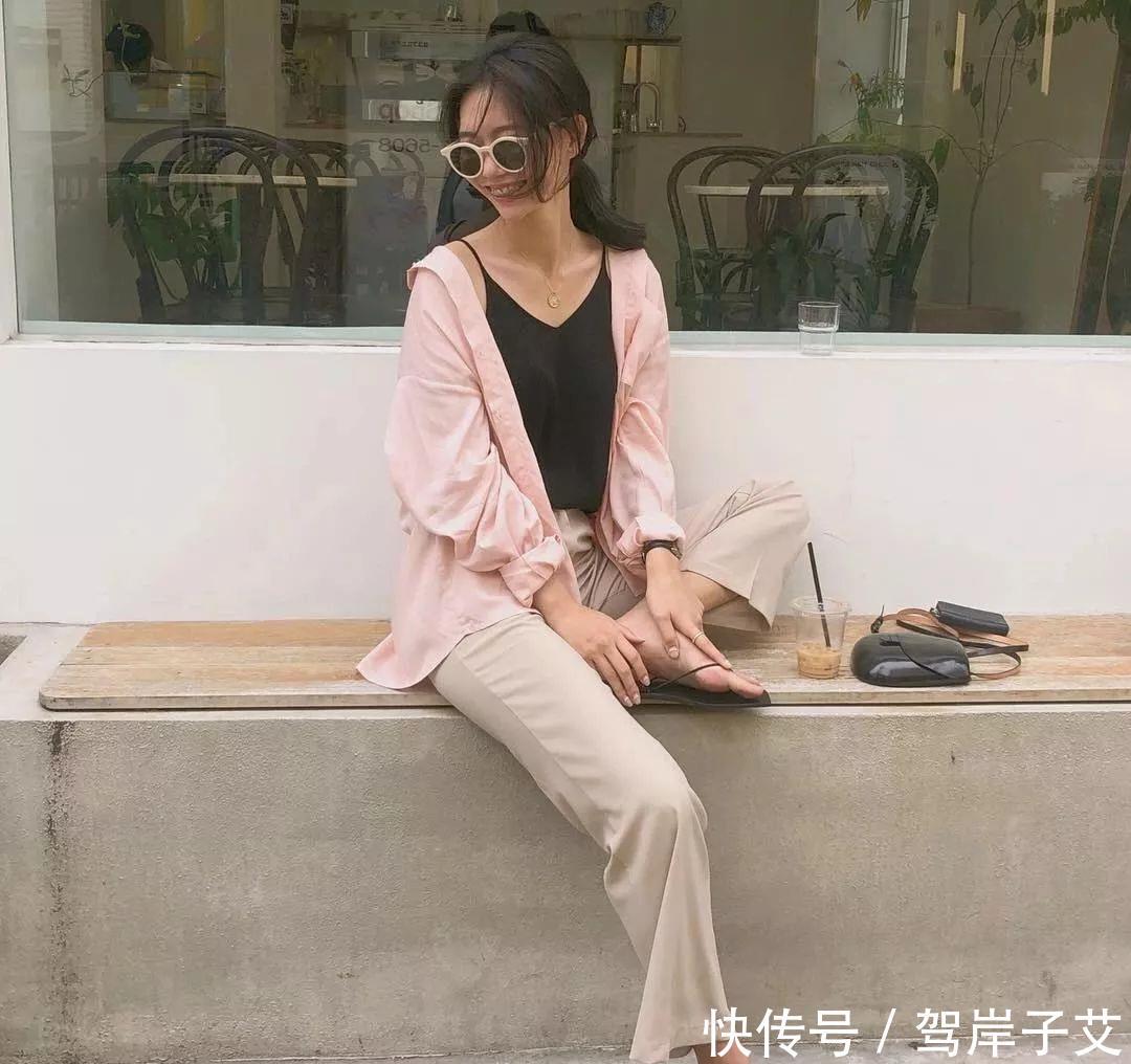 「气质」初夏穿衬衫+九分裤=巨气质巨显瘦!
