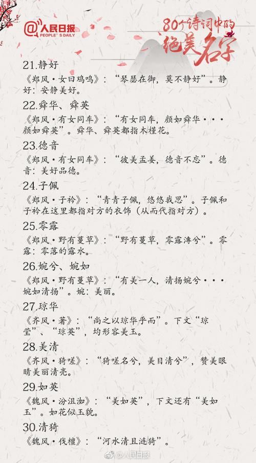 古诗词中有哪些朗朗上口又拥有美好寓意的