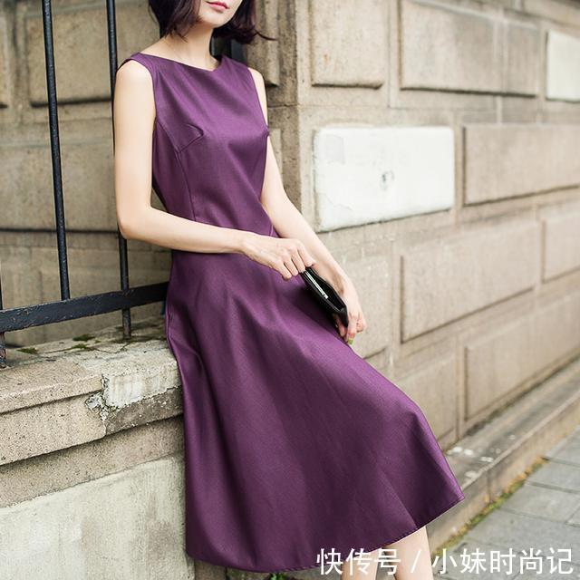 『显气质』好看又好穿的连衣裙,搭配高跟鞋气场全开,搭配平底鞋淑女十足