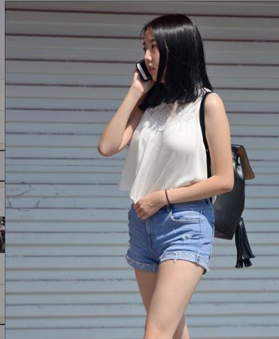 路人街拍, 看成都美女给你带来” 满屏的大长腿”！