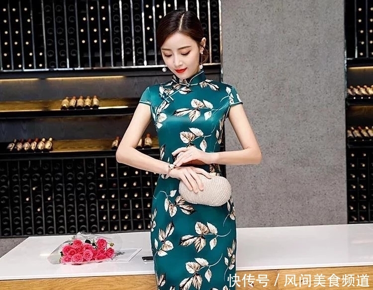  「传统」复古花色旗袍优美款, 气质时尚美装, 最是经典!