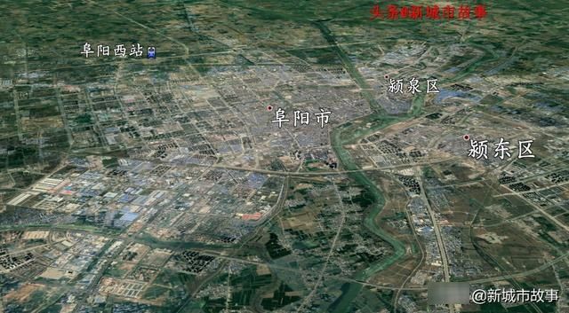  #沿线#郑阜高铁沿线城市带卫星图