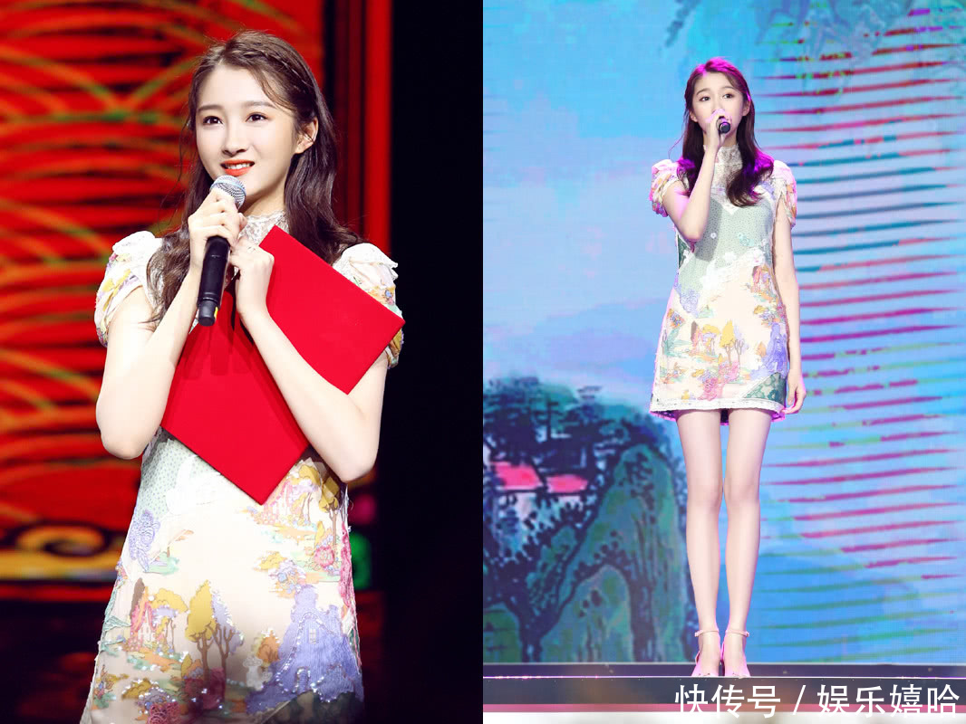 关晓彤红毯造型终于穿对,腕线过裆大长腿吸睛,鹿晗压力要大了