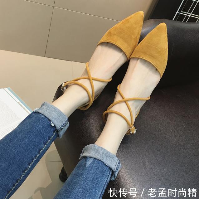 大底耐磨防滑@优雅的尖头粗跟鞋,释放你的魅力!