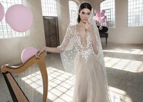 以色列美女时尚摄影大片，欧美超模演绎惊艳奢华婚纱礼服令人惊艳