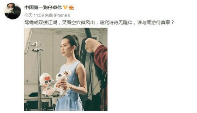 卓伟曝光刘诗诗婚内出轨？好妻子人设崩塌，网友：难怪一直