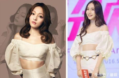 真没想到27岁杨颖撞衫34岁张韶涵，相差7岁竟完败