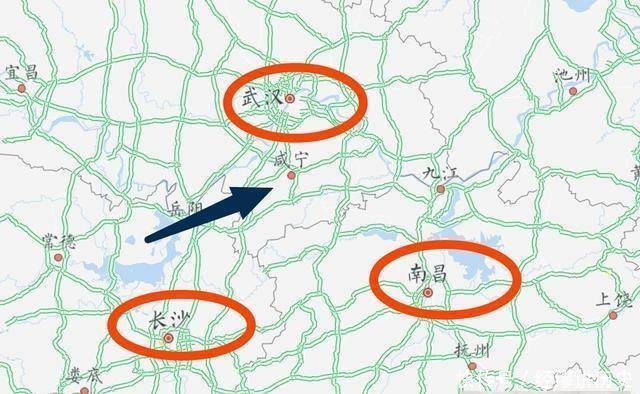  咸宁@中国一座处武汉、南昌、长沙之间的城市