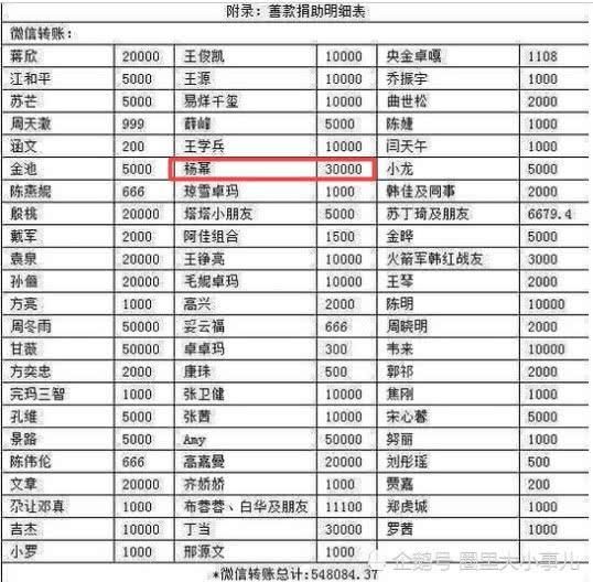 韩红公布捐款名单，网友看清了杨幂的“真面目”，谣言四起！