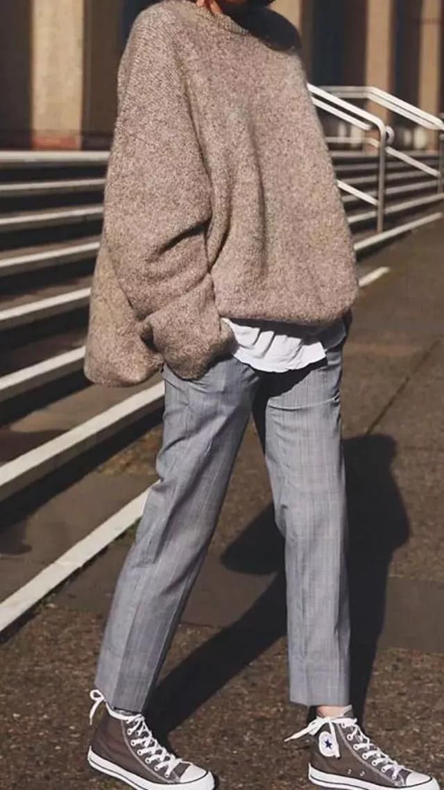 九分裤给我剪了一刀之后，发现搭配什么都巨好看！