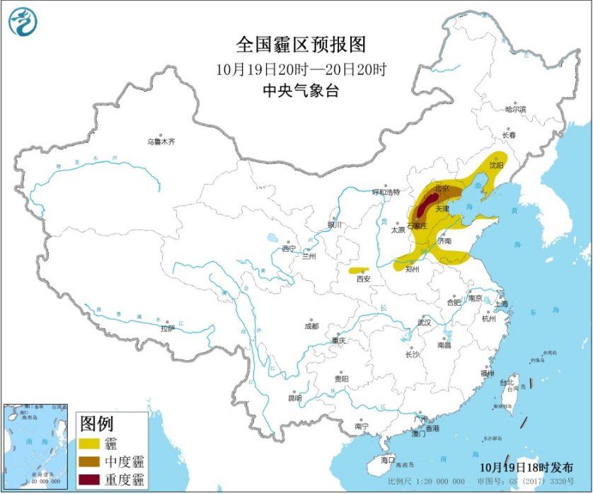  [局地]19日夜间北京、天津、河北部分地区有重度霾