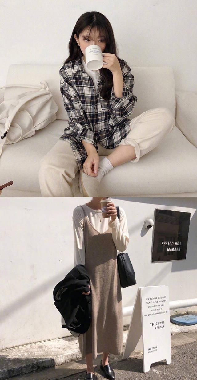  『针织开衫』这18套韩系穿搭，让你美得清新自然，更有学生范