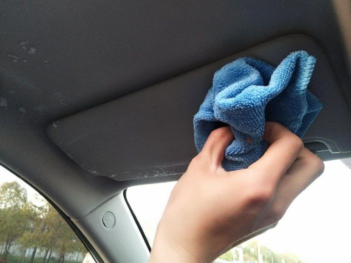  经验@爱车长安CS75清理，顶棚内饰清洗经验分享