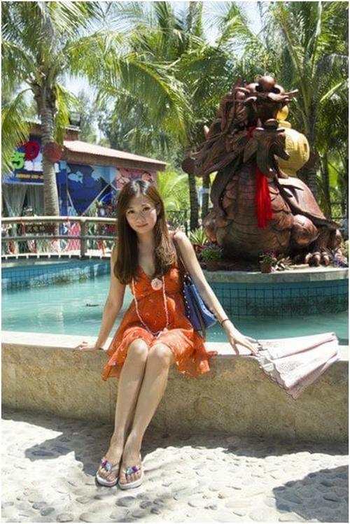 在三亚的碧海蓝天上我要飞得更高，看得更远