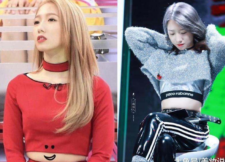 19岁孟美岐第一次去时装周, 就撞衫46岁郑秀文, 还输在了马甲线?