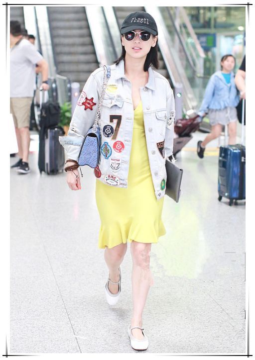 黄圣依这胯真宽！这包臀裙怎么塞进去，网友：不勒得慌吗？