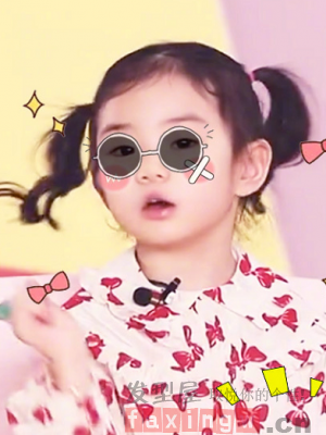 戚薇女儿lucky可爱发型 长大后我就成了你