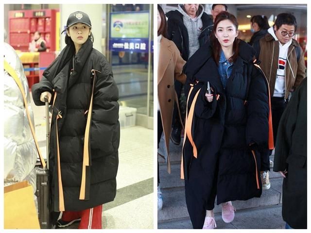 杨紫又撞上江疏影，上次是棉服这回是T恤，网友：终于赢了一回！