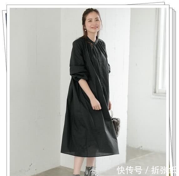  『春季造型』小黑裙别乱买！黑色衬衫连衣裙才更实用，24个春季日系造型示范
