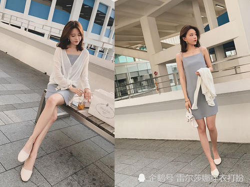 炎炎夏日就让吊带裙来带给你清凉吧，很显性感小女人味