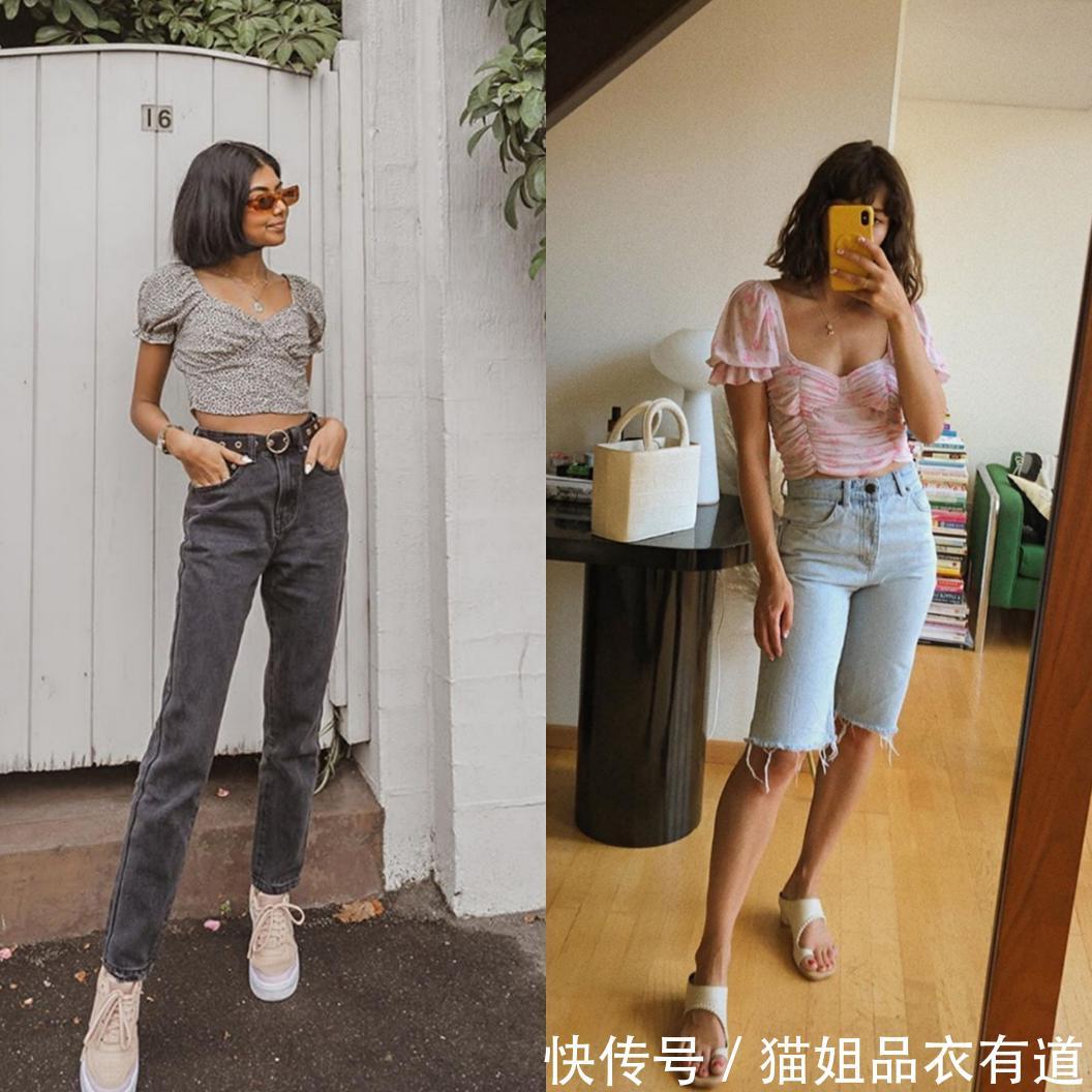 约会■“桃心领”上衣不来一件?约会穿甜美,上学穿时尚,怪不得这么火