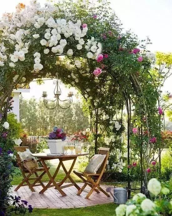  绝美@在农村建一个院子，修篱种菊，烹茶会友，绝美