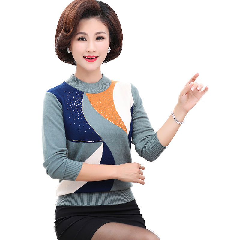 不喜欢穿裙子的妈妈有福了，看到这些打底衫，你肯定会带回去