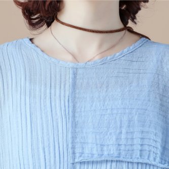 太美了太美了，40岁的老婆穿这样的棉麻衫美得像天仙，让人尖叫