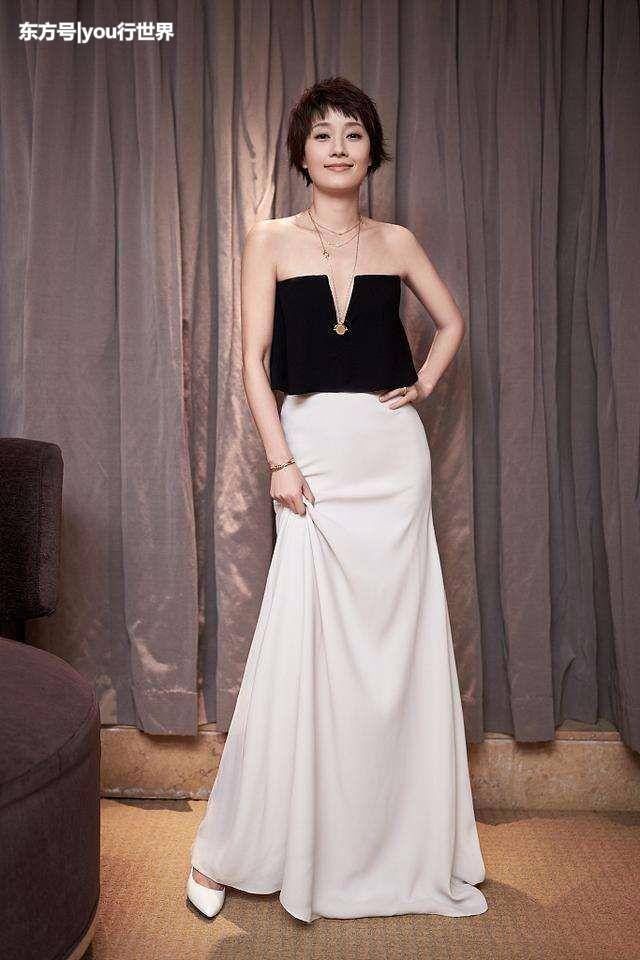 林心如自信过头了,撞衫马伊琍的白裙子,输得很彻底!