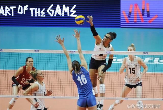 博什科维奇和米哈缺阵 塞尔维亚女排3-1战胜美