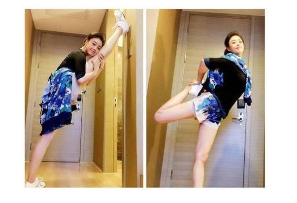 当90斤王丽坤与130斤蒋欣同穿短裤，网友：原来胖也可以很美