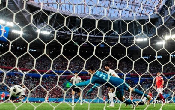 俄罗斯世界杯俄罗斯3-1大胜埃及 东道主俄罗斯