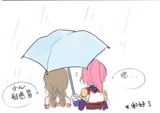 王者荣耀:大乔和木兰吵架了,花乔的雨中故事,大