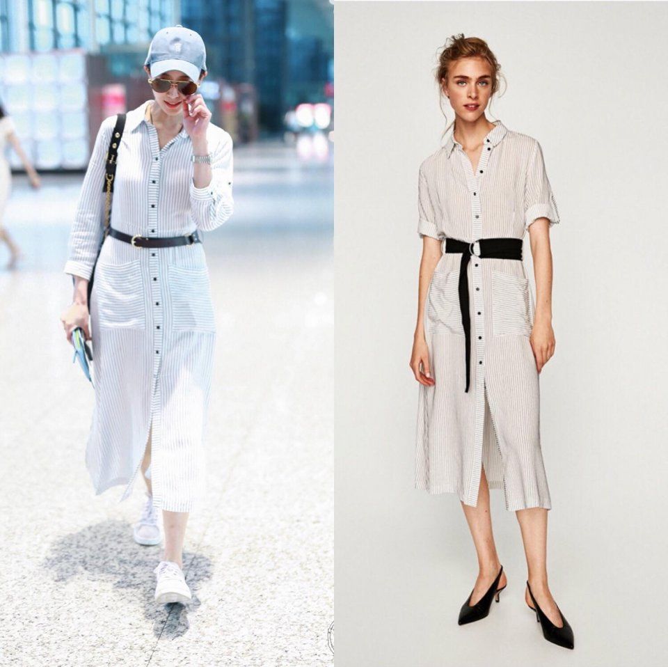 刘雯江疏影穿Zara就敢机场秀?热巴能把三百的裙子穿出三万的效果