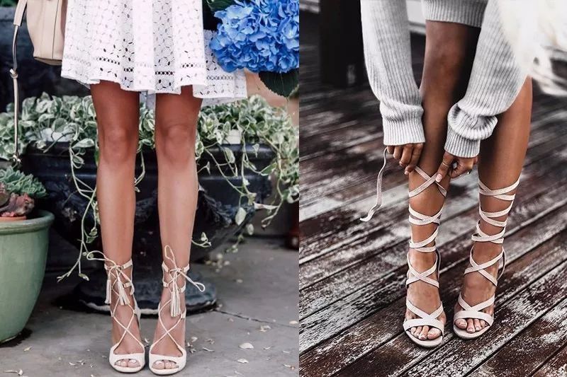 倪妮穿热巴同款绑带鞋，腿却输了?3条穿鞋准则，让你显高显瘦腿长