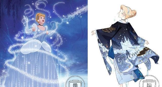 当迪士尼公主们穿上和服后，白雪公主变东方美人，艾莎仙气十足！