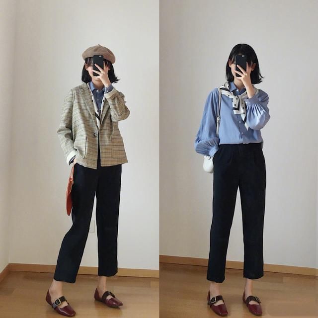 18套烟管裤随心搭配,秋季潮搭美出了新高度